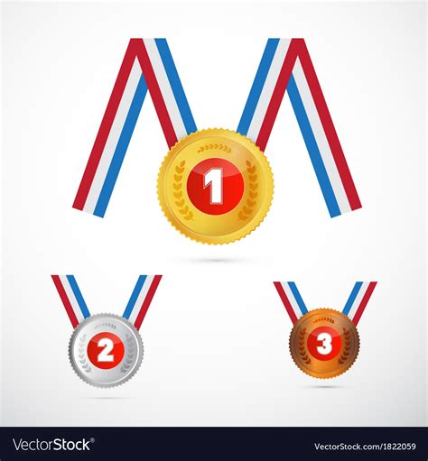 Medals set Royalty Free Vector Image - VectorStock