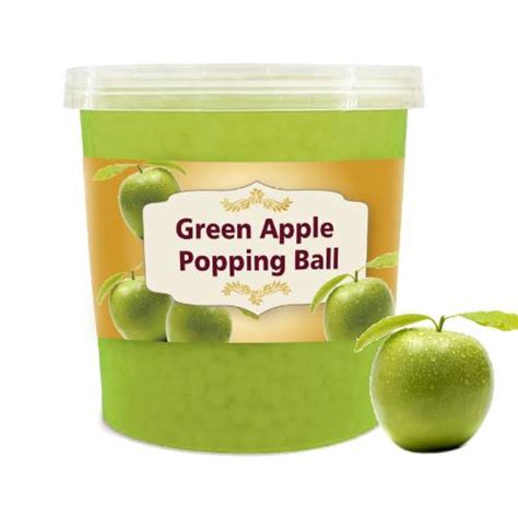 Green Apple Popping Boba Bursting Boba LI CHENG BIOTECHNOLOGY CO LTD