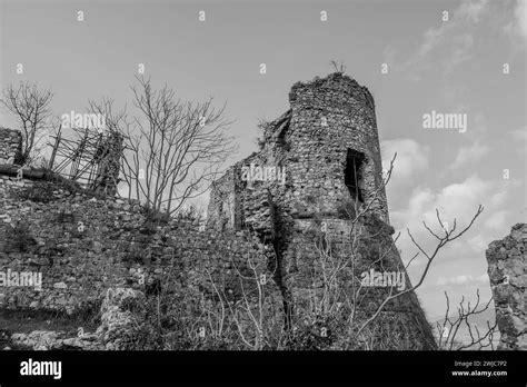 The Avalos Castle Of Vairano Patenora Is A Square Shaped Building With