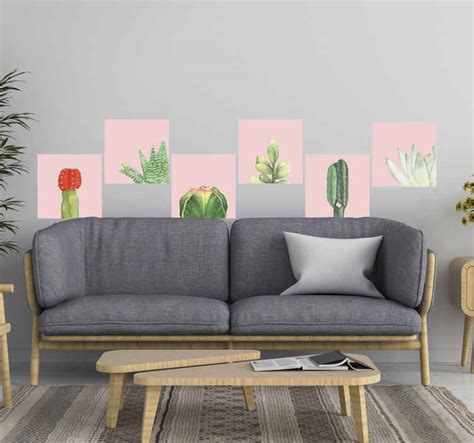 Cactus plant wall decal - TenStickers