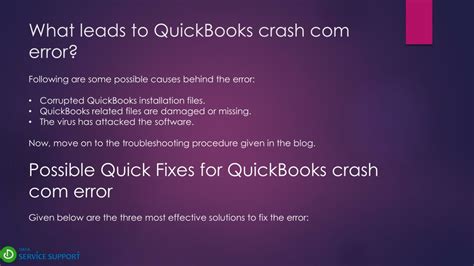 Ppt All You Need To Know About Crash Com Error In Quickbooks Desktop Powerpoint Presentation