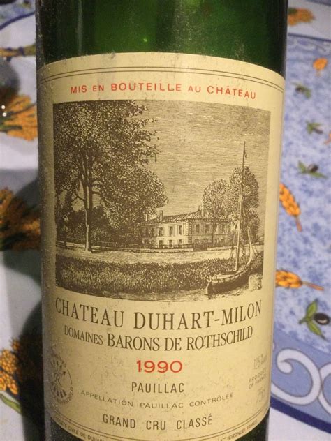 1990 Château Duhart Milon France Bordeaux Médoc Pauillac