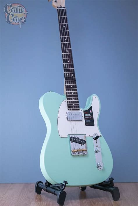 Fender American Performer Telecaster S/H Satin Surf Green | Reverb