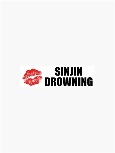 Sinjin Drowning Sticker For Sale By Fadedroses94 Redbubble