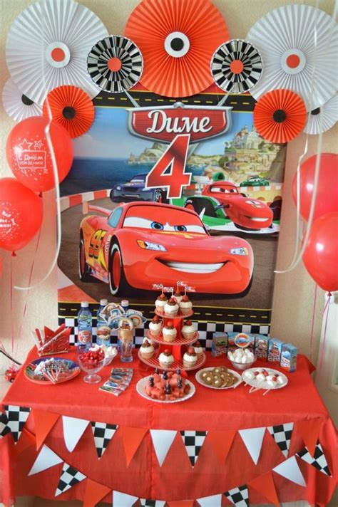 17 ideas para decoración de cumpleaños de Cars Disney Cars birthday