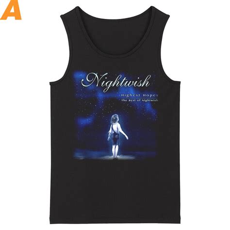 Nightwish Sleeveless Tee Shirts Finland Hard Rock Tank Tops WISHINY