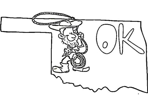 Oklahoma State Coloring Pages Coloringlib