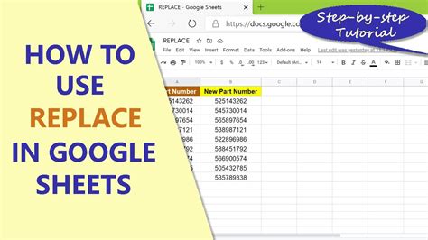 Google Sheets Replace Function How To Use Replace Spreadsheet