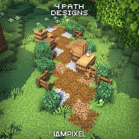 Detailed Path Designs Detailcraft Minecraft Building Guide