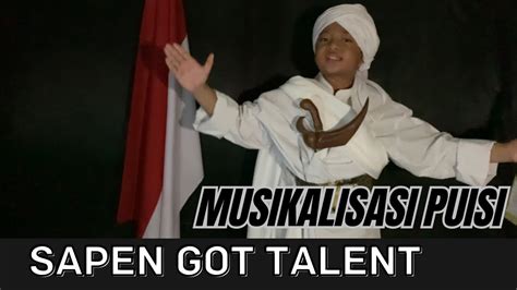 Ale Ci Abu Bakar Ar Razi Musikalisasi Puisi Sapen Got Talent Kb