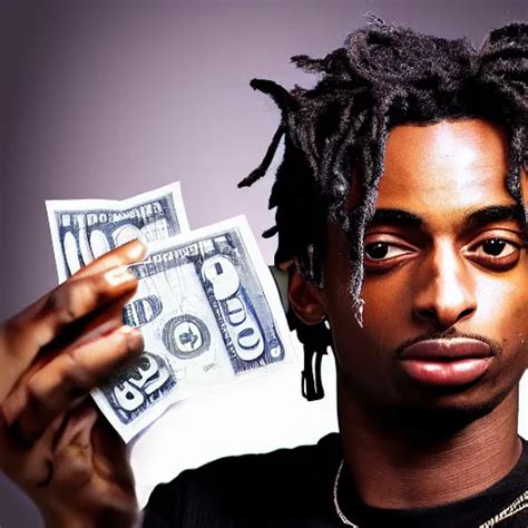 Playboi Carti Holding Money Digital Art 4 K Detailed Stable Diffusion