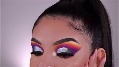 Colorful Cut Crease Ft Jamesxmorphe 🌈 Youtube