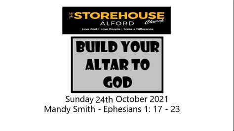 The Storehouse Church Alford Preach On Th October By Mandy Smith