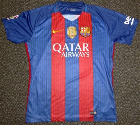 Lot Detail Lionel Messi Signed Fc Barcelona Fifa Soccer Jersey