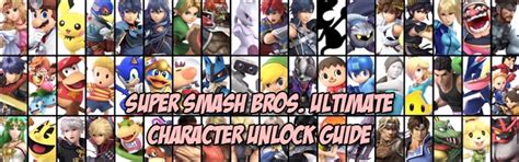 Super Smash Bros Ultimate Unlock All Characters Starttreasure