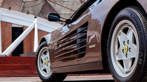 El único Ferrari Testarossa Del Mundo Pintado En Café Está En México Y Está A La Venta De Cero