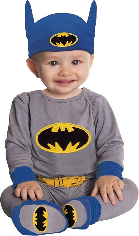 Amazon.com: DC Comics Gray Batman Onesie And Headpiece : Clothing ...