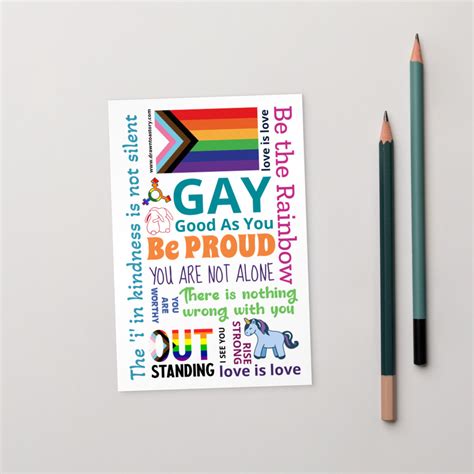 LGBTQ+ Classroom Activity Postcard