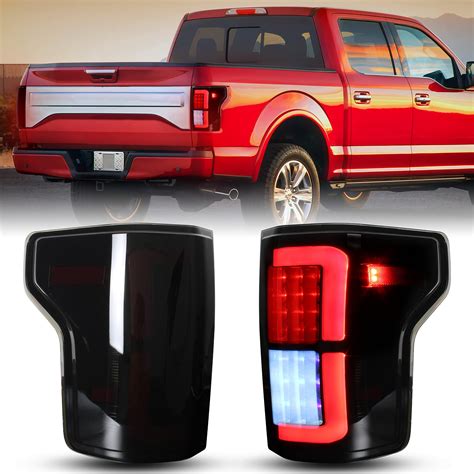 2015 2020 Ford F 150 Raptor Redsmoked Full Led Tail Lights