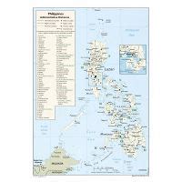 Detallado Mapa De Administrativas Divisiones De Filipinas