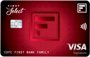 Idfc First Select Credit Card Lifetime Free Unlimited Rewards