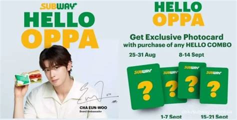 Mulai 25 Agustus 2023 Subway Indonesia Berhadiah Exclusive Photocard