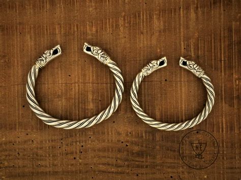 Nord Emporium Gotland Viking Wedding Bracelets Sterling Silver Size M