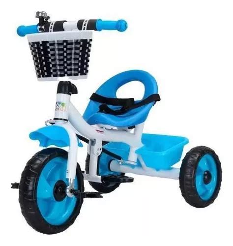 Triciclo Infantil Pedal Passeio Flex Baby Style Azul MercadoLivre