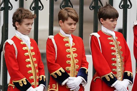 Prince George Acts as Page of Honor at Grandpa King Charles Coronation