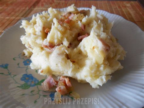 Ziemniaki puree z boczkiem i cebulką przepis PrzyslijPrzepis pl