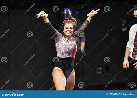 2021 Ncaa Gymnastics Ken Anderson Meet At Temple Univeristy Editorial Photography Image Of