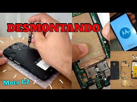 COMO DESMONTAR ABRIR REMOVER TELA DISPLAY FRONTAL BATERIA DO MOTO G2