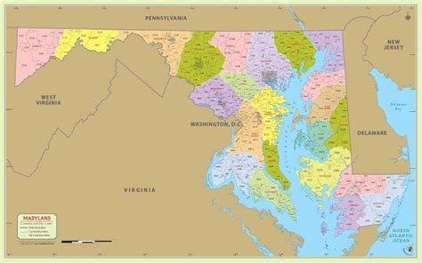 Map Of Zip Codes In Maryland - Jean Robbie