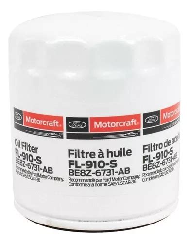 Filtro Aceite Motor Fl S Ford Motorcraft Fiesta Ecosport