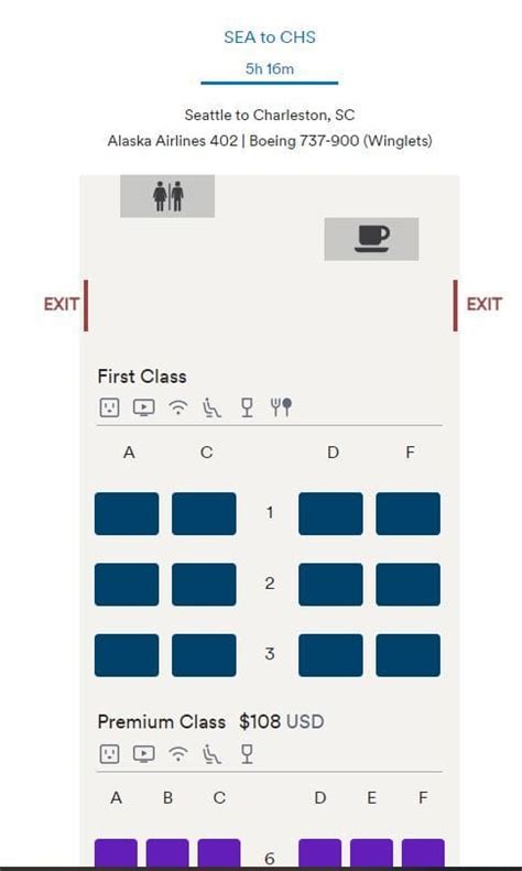 Boeing 737 800 Seat Map Alaska Airlines - Infoupdate.org