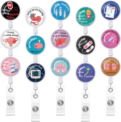 Pcs Nurse Badge Reels Holder Retractable Medical Badge Holder