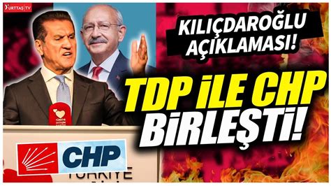 Sarıgül ün partisi TDP resmen CHP ye katıldı Flaş Kılıçdaroğlu