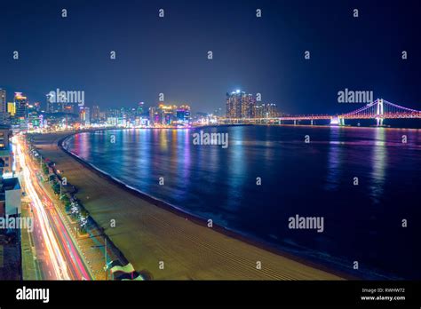 Gwangalli Beach in Busan, South Korea Stock Photo - Alamy