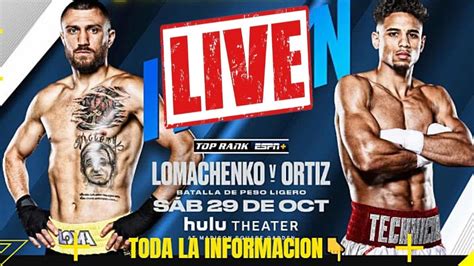 LIVE Vasyl Lomachenko Vs Jamaine Ortiz YouTube