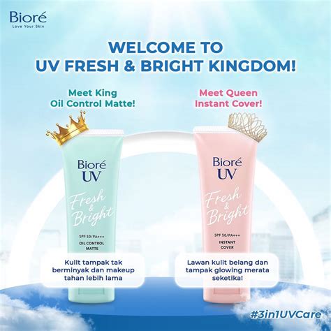 Jual Biore UV Fresh Bright Instant Cover Oil Control Matte