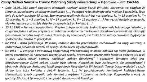 Opowieści O Dąbrowie Odc 4 Lata 1954 72 Na Podstawie Kroniki