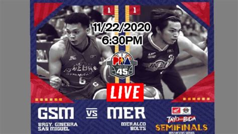 PBA LIVE BRGY GINEBRA VS MERALCO BOLTS NOVEMBER 22 2020 PBA ALL