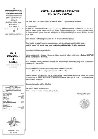 Pv De Saisie Attribution Banque PDF