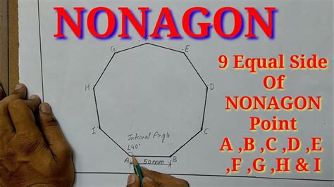 How To Draw A Nonagon Step By Step