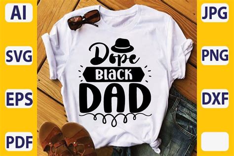 Dope Black Dad Graphic By Svg Designer · Creative Fabrica