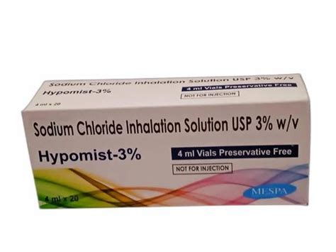 MESPA 10 Sodium Chloride Inhalation Solution Packaging Type Box Of 5