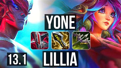 Yone Vs Lillia Top Solo Kills Rank Yone Legendary