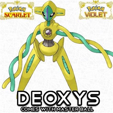 Lucido Deoxys Normal Forma Lv 30 Timid Nature Pokemon Casa Scarlatto