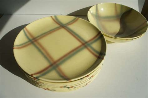 1950s Mid Century Modern Versatile Dinnerware Set Plates Bowls Taylor