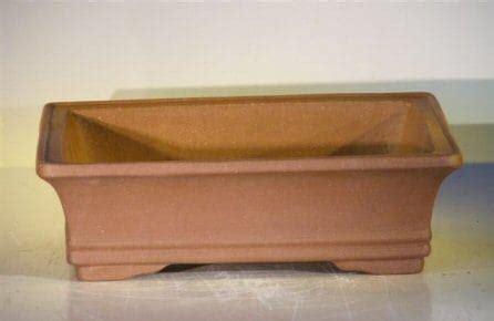 Ceramic Bonsai Pot Rectangle Unglazed X X Bonsai Tree Gardener